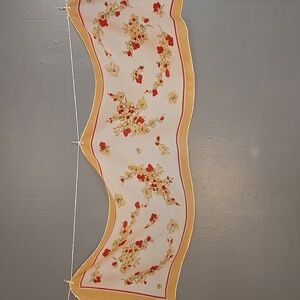 Gold and Red Floral Scarf